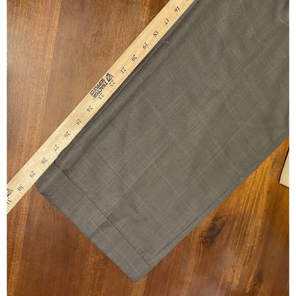 Jos A Bank Suit 58R Mens Plaid Brown 2 Button Traveler Business Blend Pant 52X29 - Picture 12 of 16